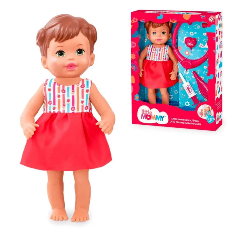 Brinquedo Little Mommy Dodói Morena Com Acessórios