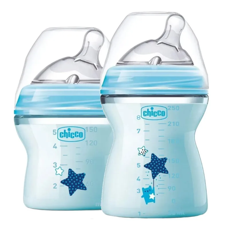 Mamadeira Chicco Recém Nascido Azul Step Up 150/250Ml 0 + Mes