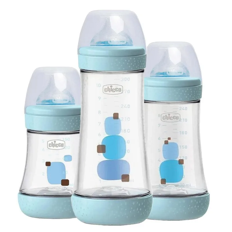 Mamadeira Chicco Recém Nascido Perfect 5 150/240/300Ml Azul