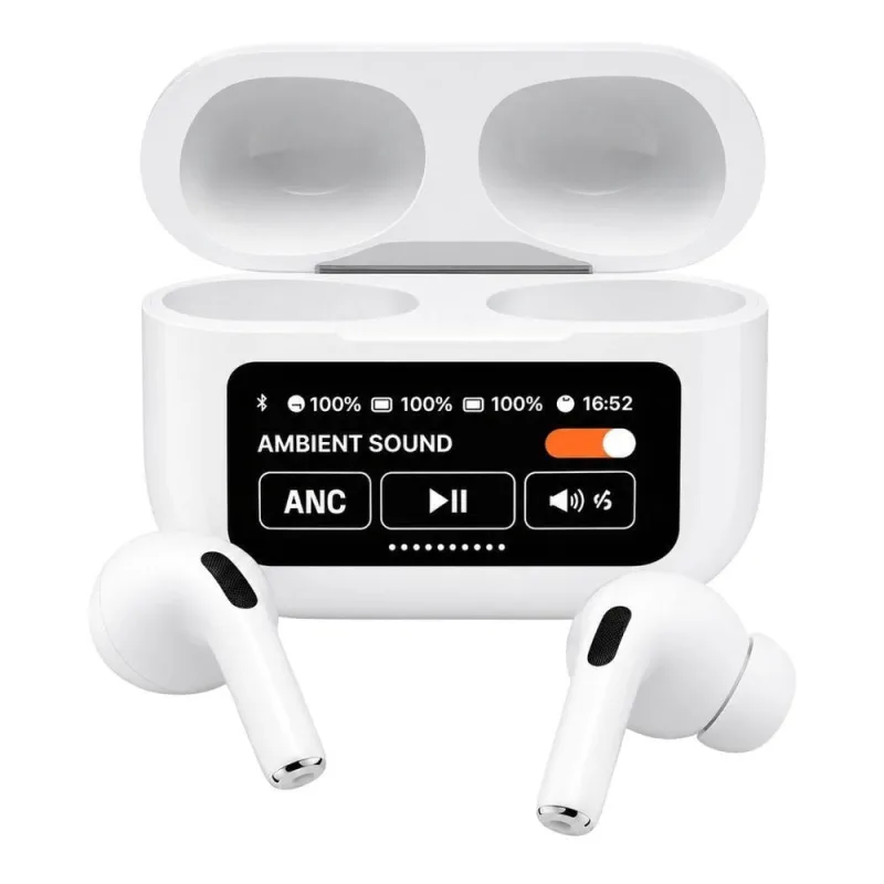 Fone de Ouvido sem Fio MDM Display Digital LCD Redução de Ruído 110V Branco - MDM - Agro