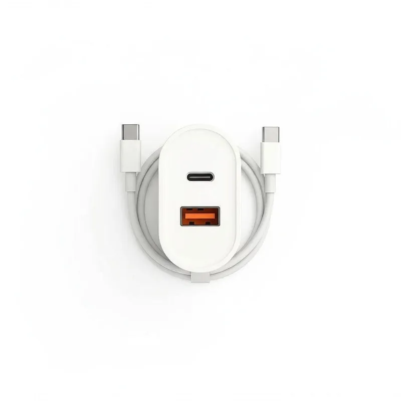 Carregador de Tomada com Cabos Tipo C e Lightning MDM 20W Branco com Cabo Tipo C - MDM - Casa E Construção
