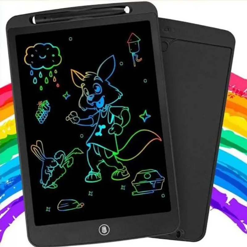Quadro De Escrever Digital Apagável Fundo Preto Top