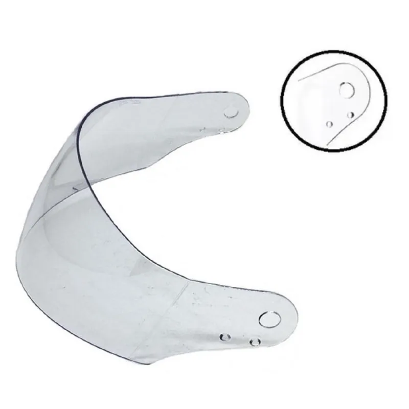Viseira Dupla Capacete Curvatura Mixs Raptor 2.2Mm Cristal