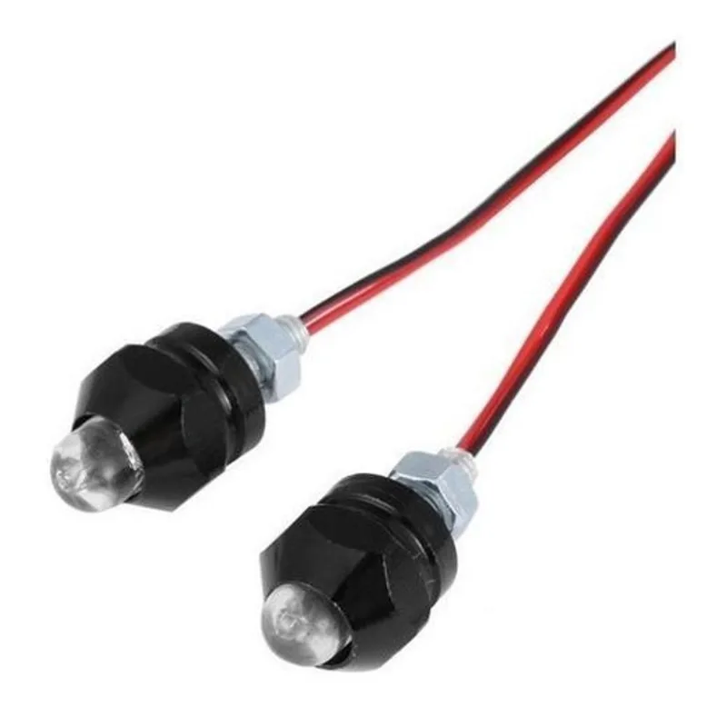 Parafuso De Placa Luz Led Sequencial Moto Carro Iluminação