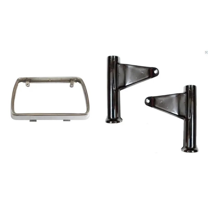 Suporte Farol Preto, Aro Cromado Honda cg Today/Titan 99
