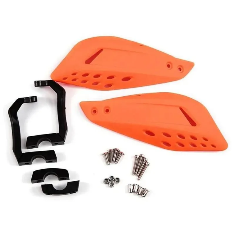 Par Protetor Mão Laranja Vector Moto Haste Nylon Guidão 22mm