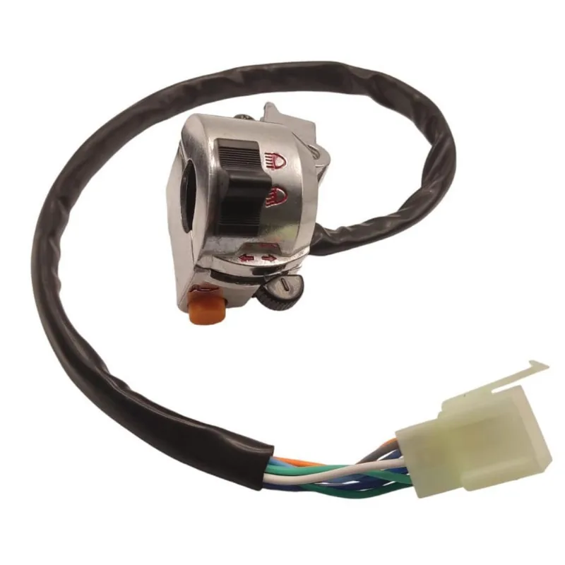 Chave Luz Punho Interruptor Esquerdo Shineray 50 8 Fios
