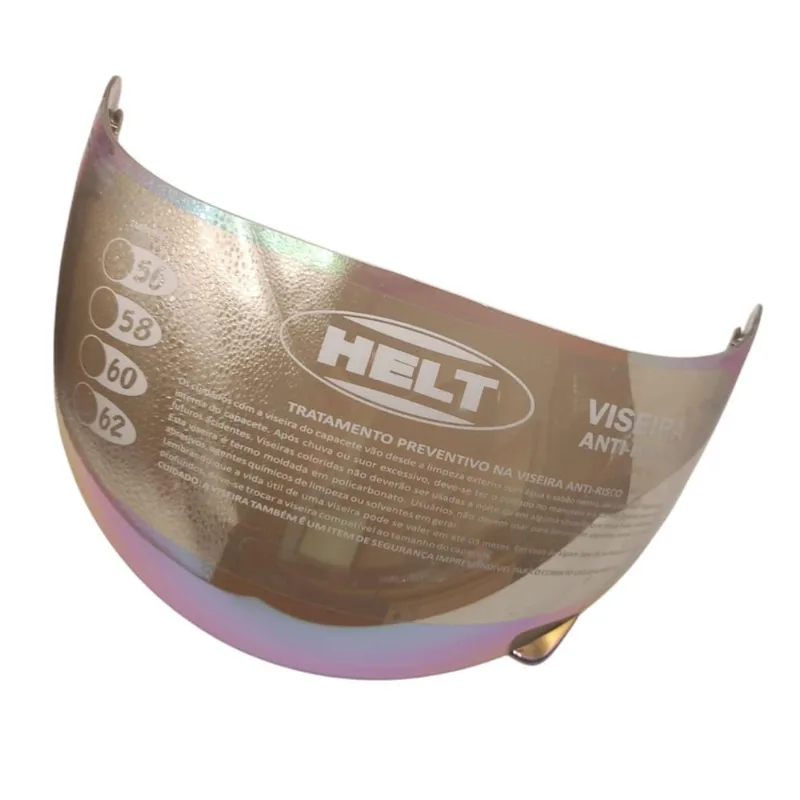 Viseira Camaleao Helt Capacete Race Antigo, Speed, Samurai