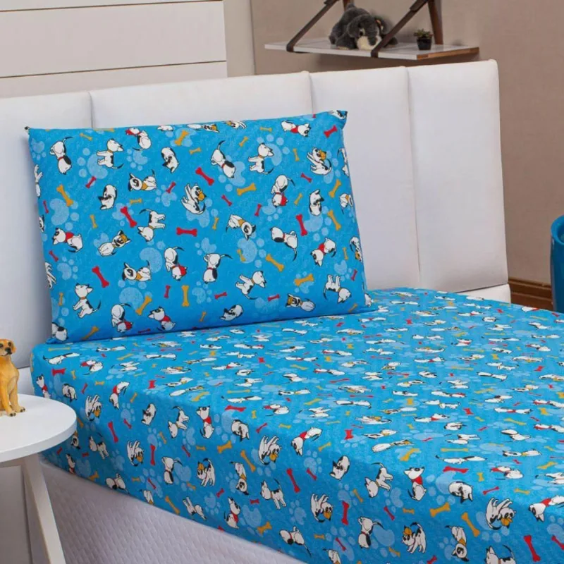 Jogo De Cama Lençol Kids Solteiro Pets 2 Peças - Top Chick