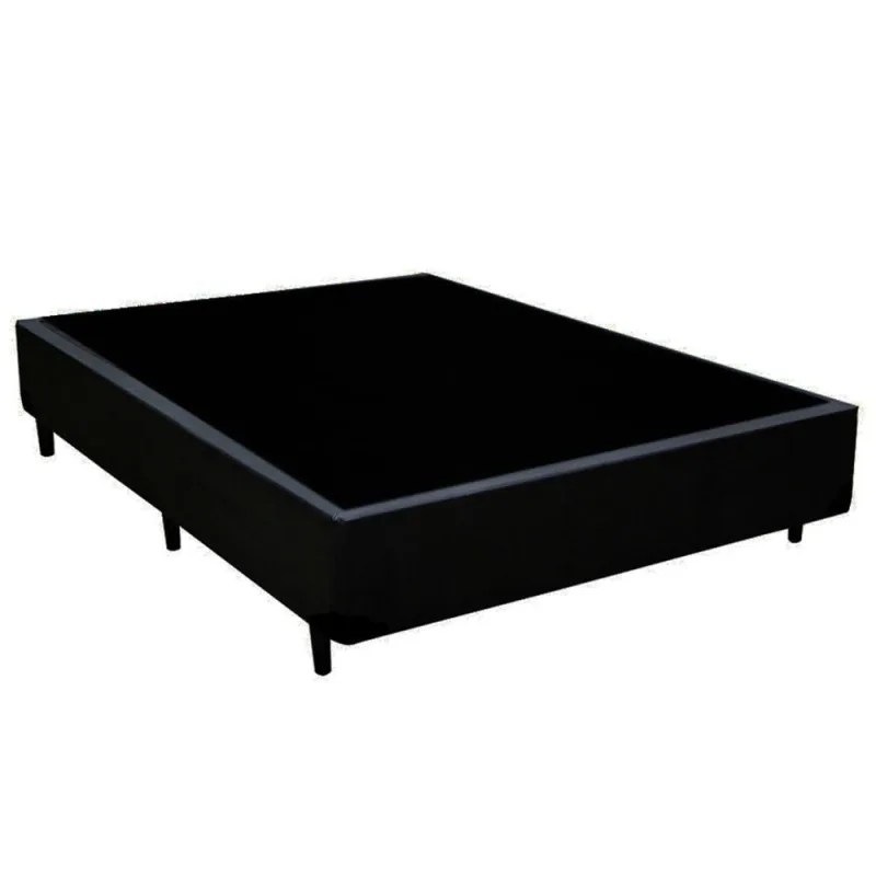Cama Box Casal Sintético Mega Cama Preto 138x188x42cm - OUTRAS - Colchões