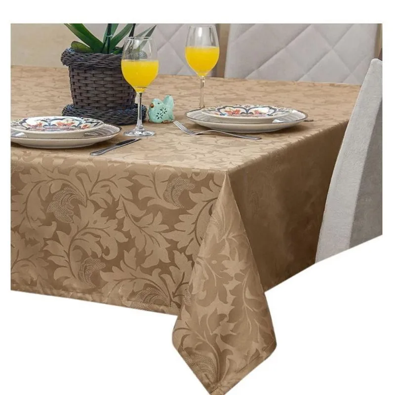 Toalha Para Mesa Retangular Tecido Jacquard Avela 1,40X2,00