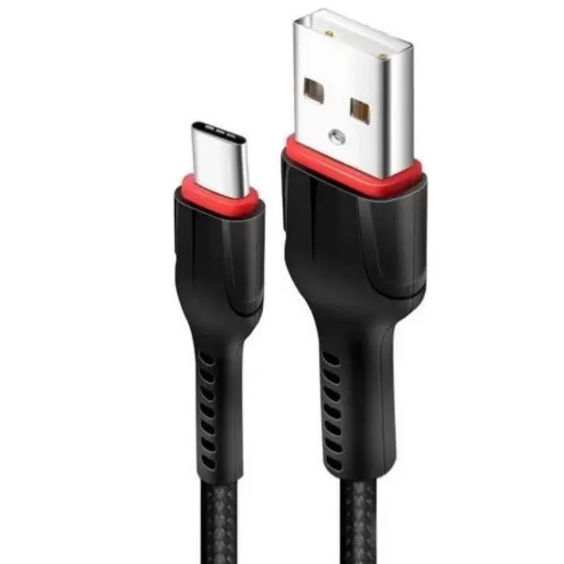 Cabo Usb Rápido Preto Compatível Com Moto G20
