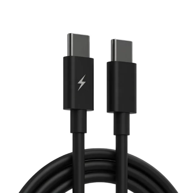 Fio Blindado USB Tipo C Turbo 1 Metro Preto Ultra Eficaz