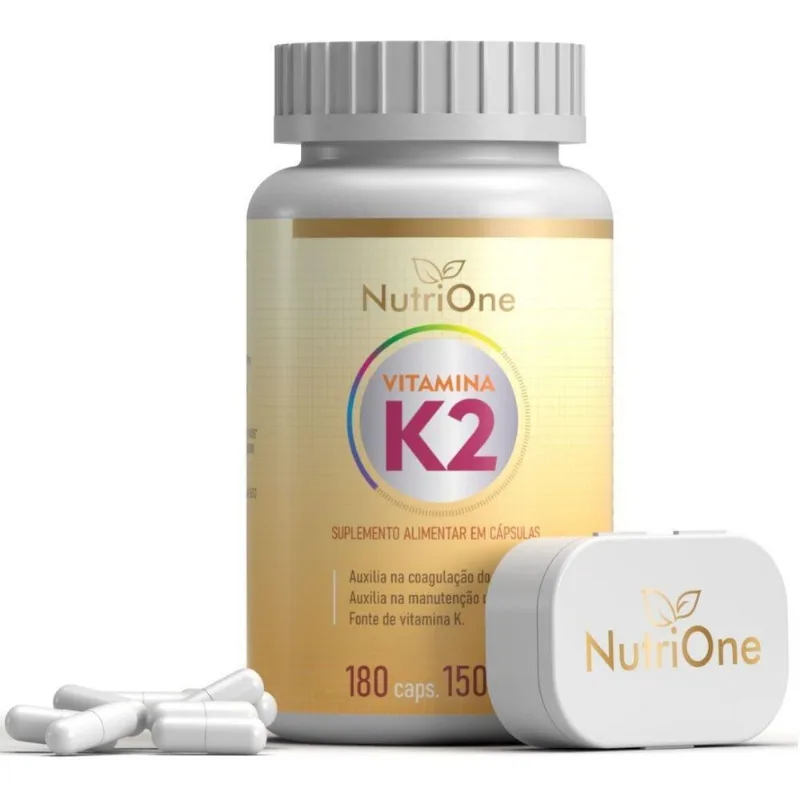 Vitamina K2 Mk7 Menaquinona 180 Capsulas 500mg - Nutrione