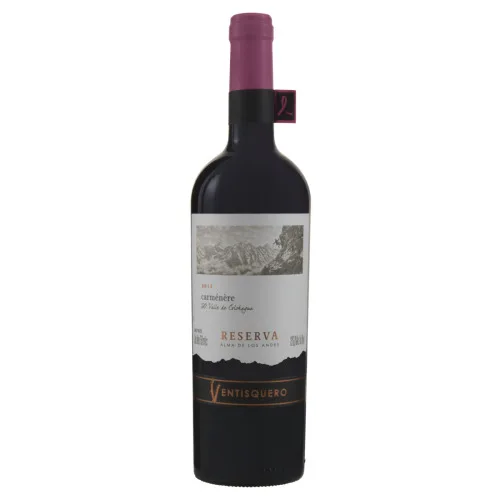 Vinho Chileno Tinto Reserva Ventisquero Alma De Los Andes Carménère Valle De Colchagua Garrafa 750ml - CHILENO - Bebidas