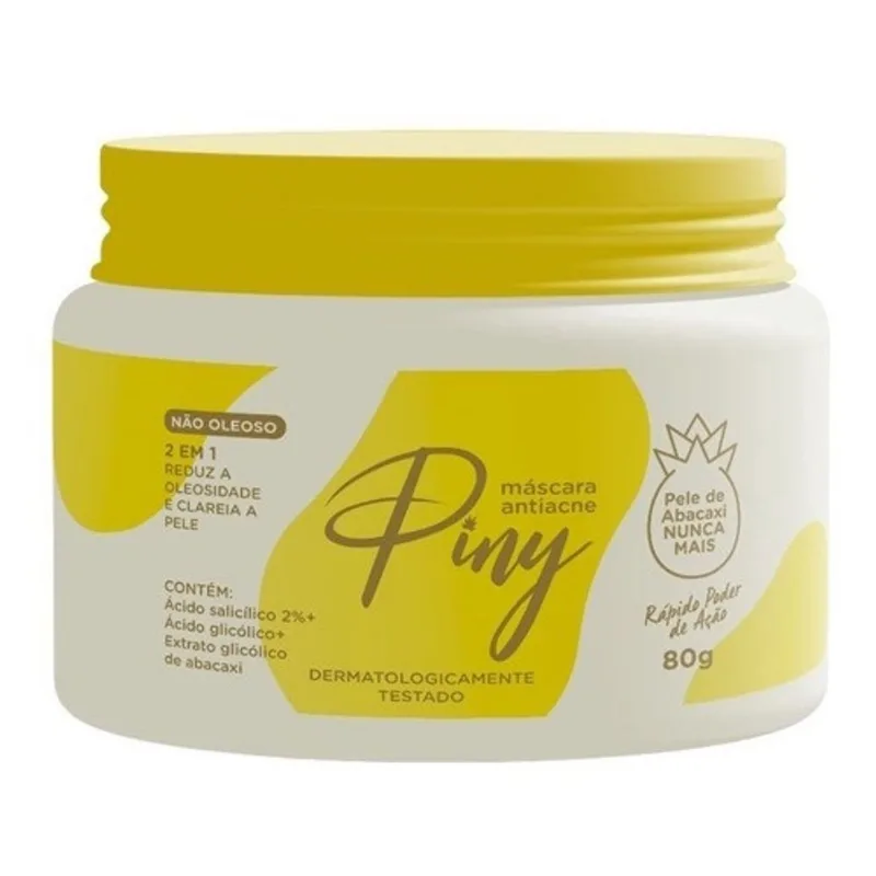 Skin Care Máscara Vegana Facial Remove Manchas E Acnes Piny