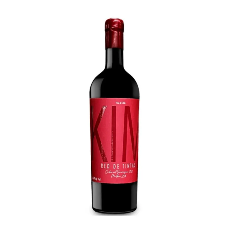 Vinho Chileno Tinto Cabernet Sauvignon Red de Tintas Blend Kim 750ml