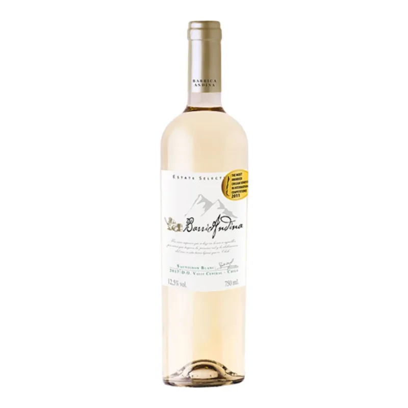 Vinho Barrica Andina Sauvignon Blanc Branco Chile 750ml