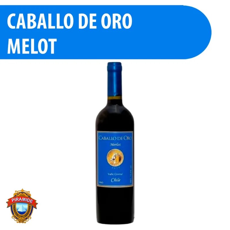 Vinho Caballo De Oro Merlot 100% Puro 750ML Pirâmide - Qualidade Premium