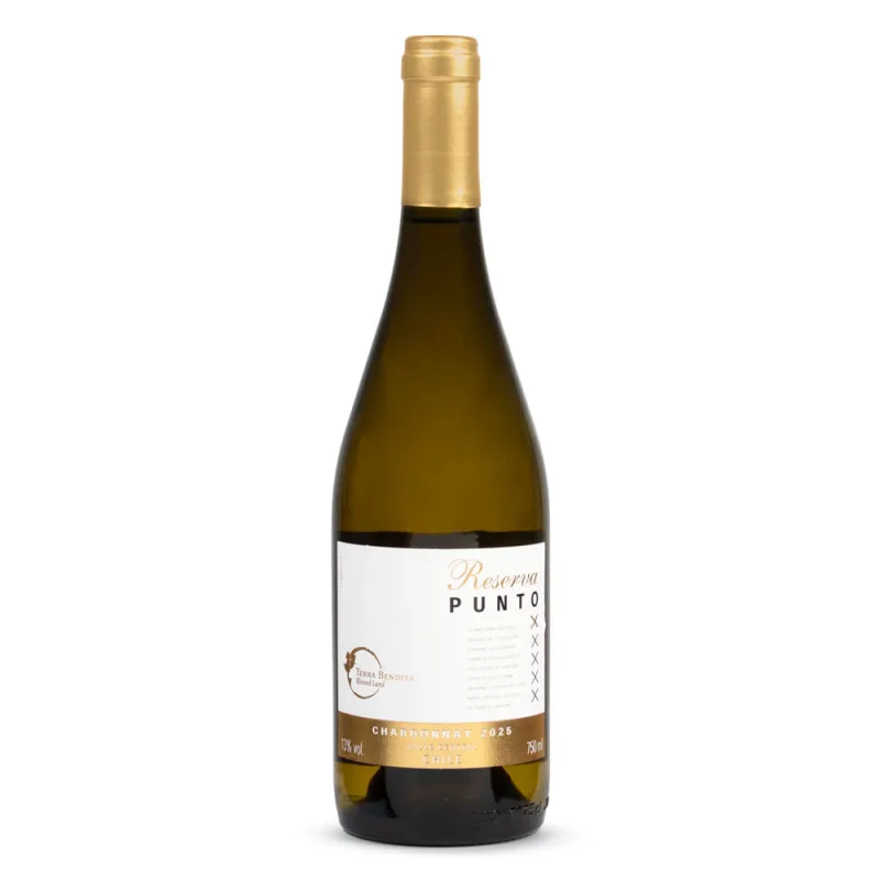 Vinho Branco Chileno Chardonnay Reserva Punto 750ml - PUNTO - Vinhos E Cervejas