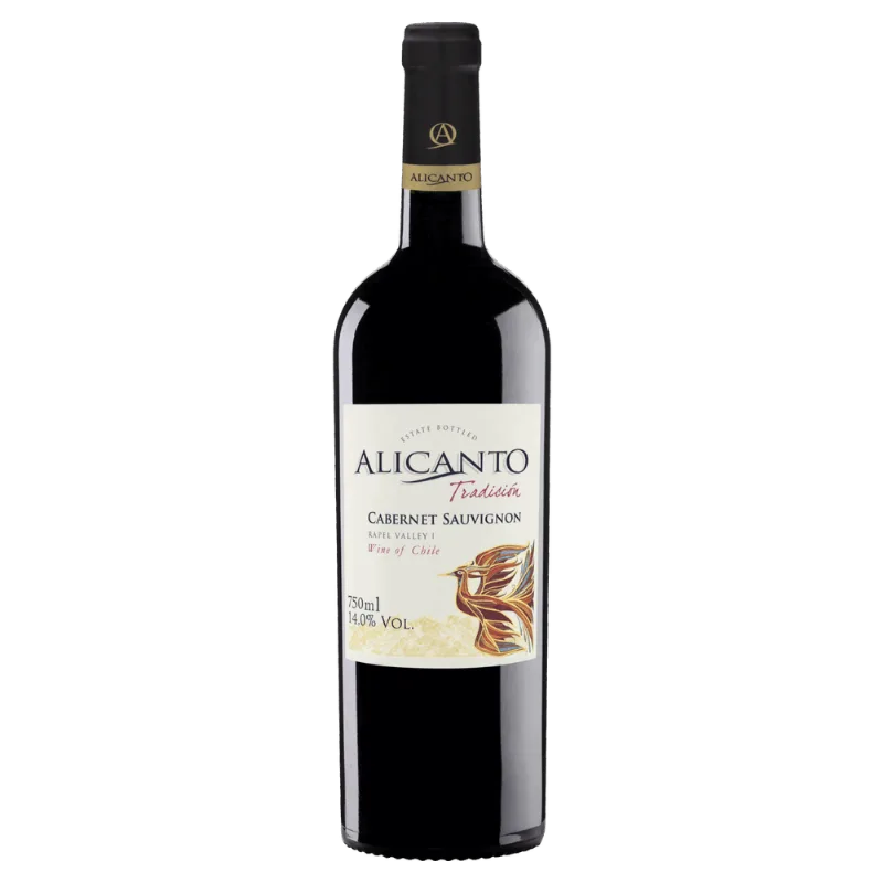 Vinho Chileno Tinto Seco Alicanto Tradición Cabernet Sauvignon Rapel Valley Garrafa 750ml