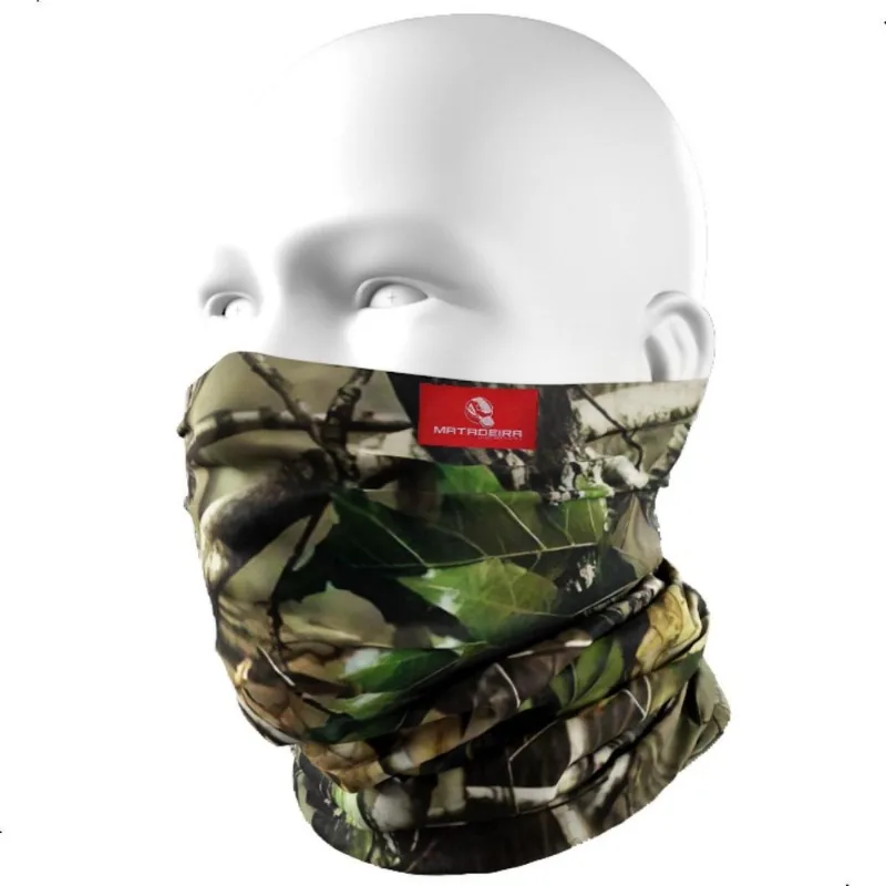 Bandana Mascara Buff Tubeneck Pesca Ciclismo Camuflado Verde