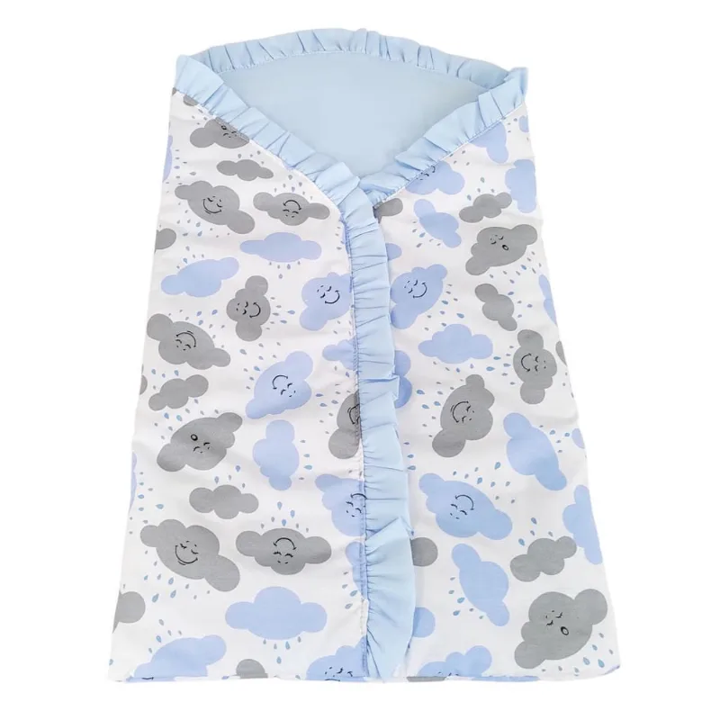 Porta Bebê Saco De Dormir Menino Nuvem Azul Bebê