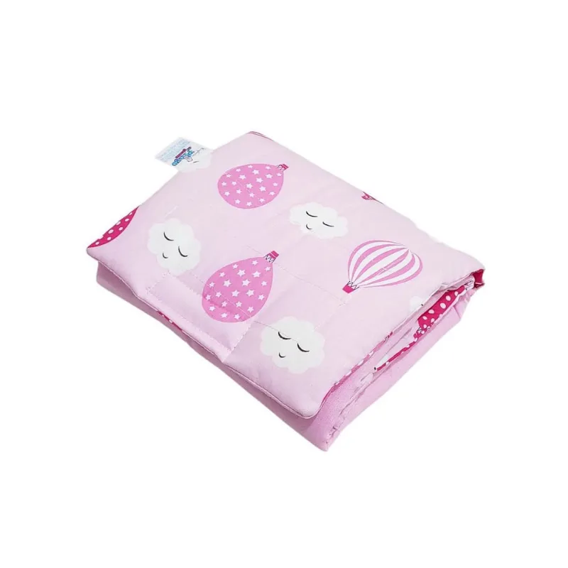 Trocador Portátil Bebê Menina Balão Rosa 2 Bolsos