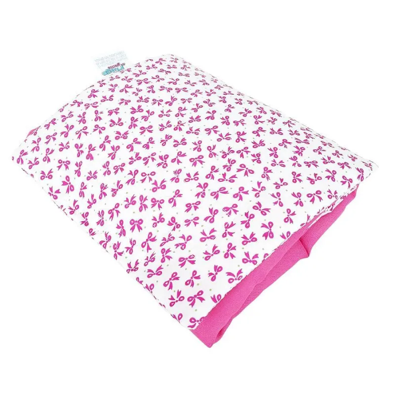 Trocador Portátil Bebê Menina Lacinhos Pink 2 Bolsos