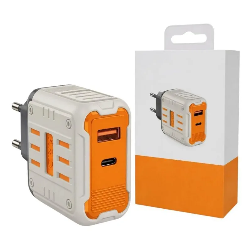 Carregador de Parede Dual Usb MDM com Cabo Lightning Incluso para Dispositivos Compatíveis 1 Unidade