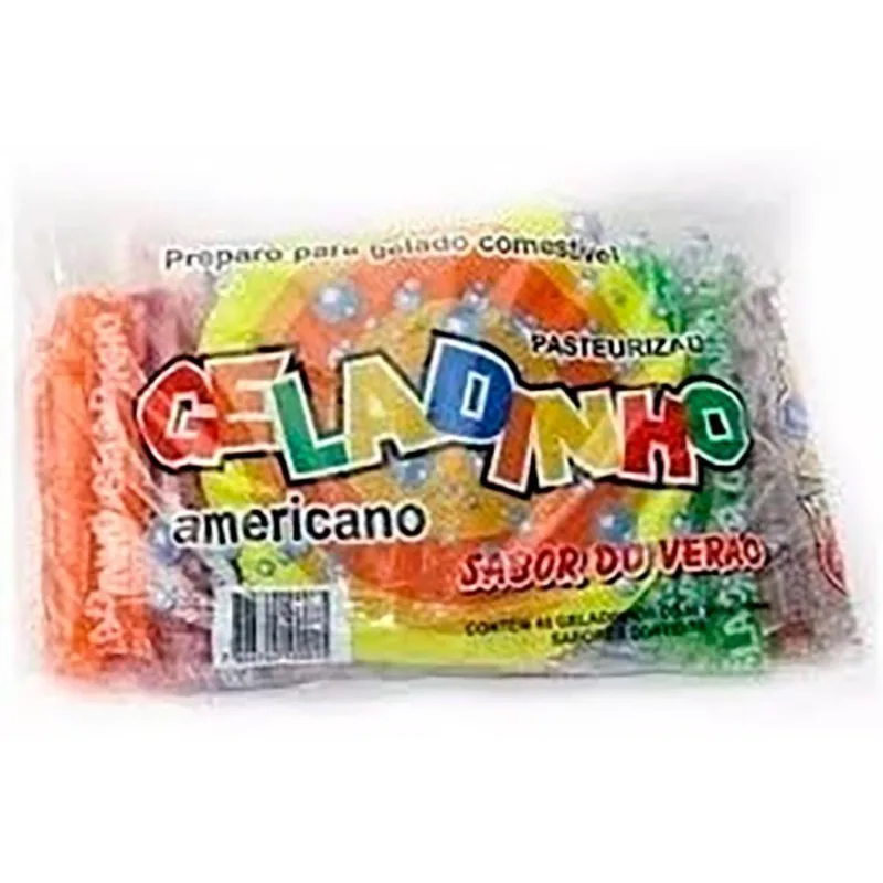 Geladinho Fardo Com 120 Unidades-Sabores Variados.
