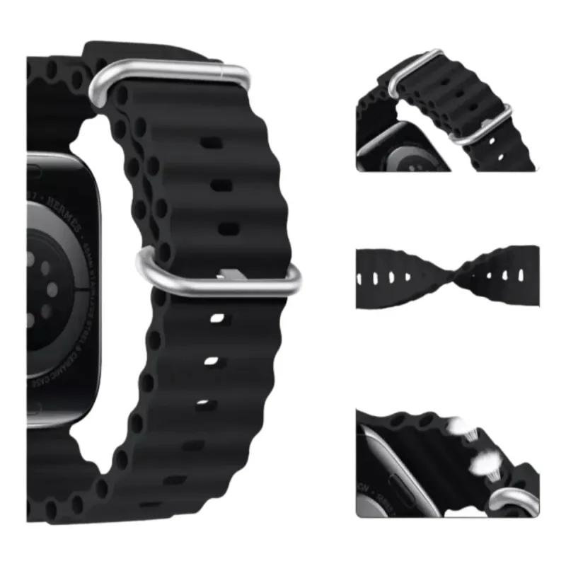 Pulseira Esportiva Onda Preta para APP 40MM Performance - MDM