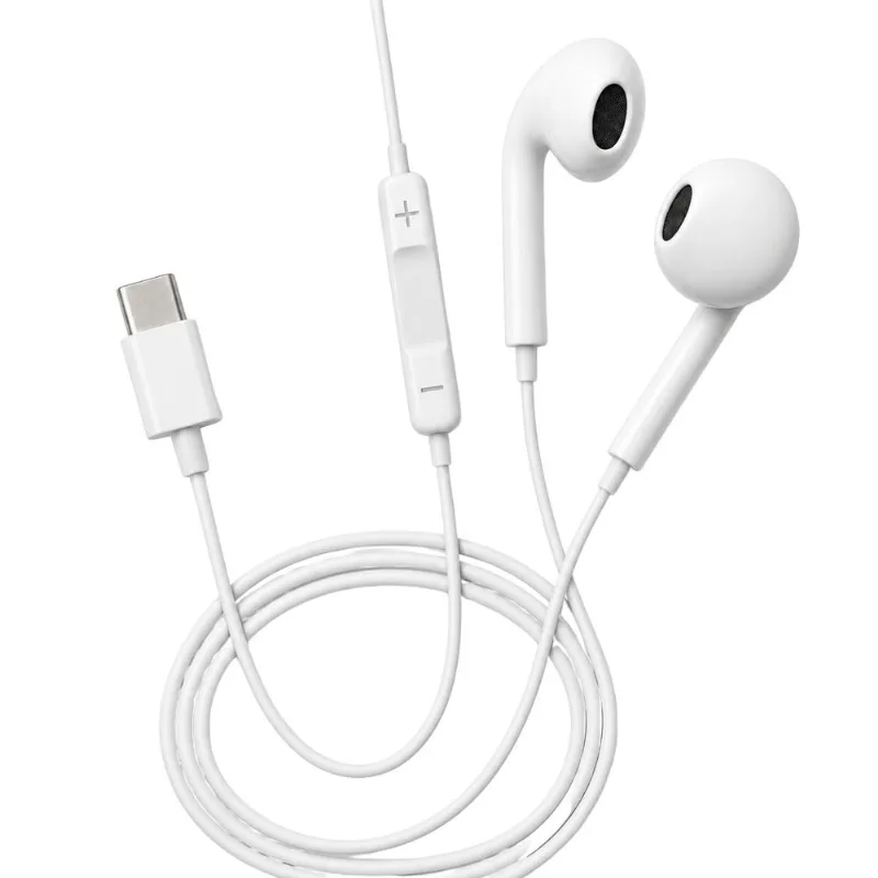 Fone Pronto Uso Classic Branca com Fios USB-C