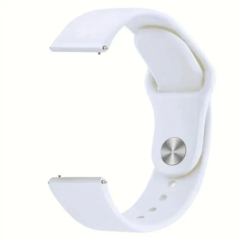 Pulseira P/ Watch 6 Branca Premium - Conforto Inteligente - MDM - Celular E Smartphone
