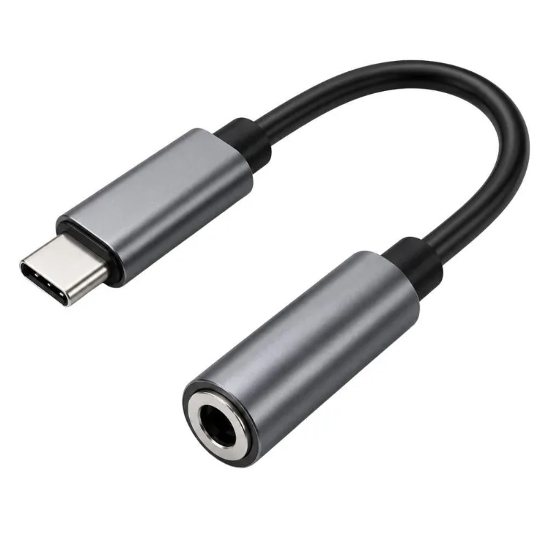 Adaptador de Áudio Usb C para P2 para Smartphones e Tablets sem Entrada P2 Preto MDM