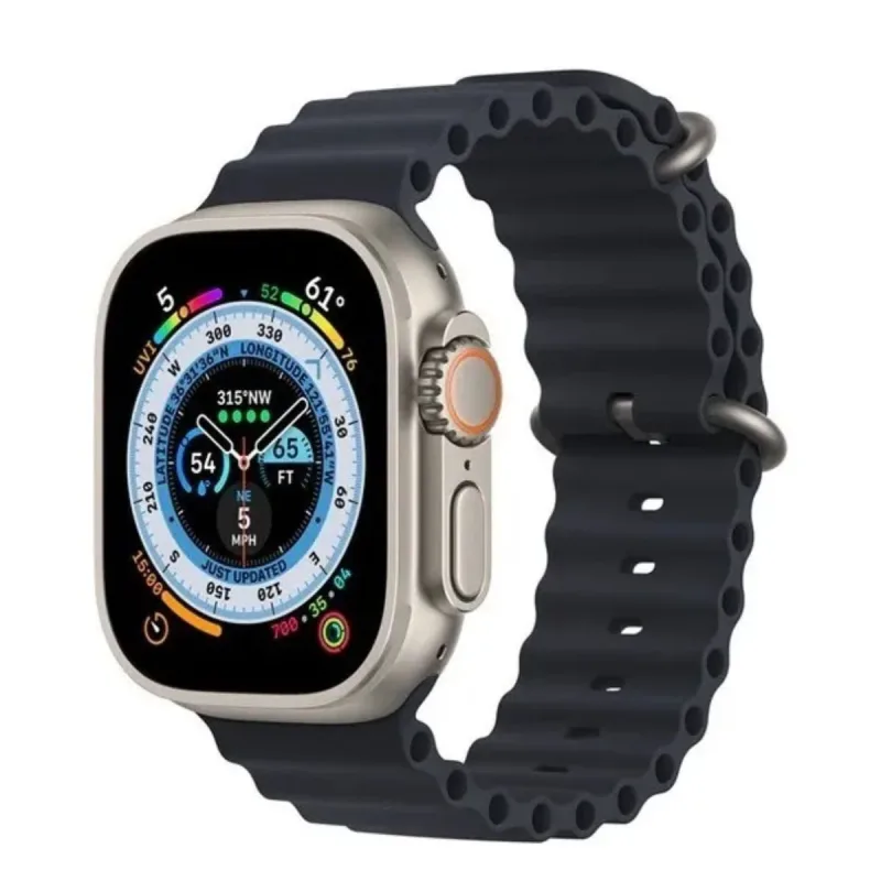 Pulseira Silicone Onda Negra para APP 40MM Prática Diária - MDM