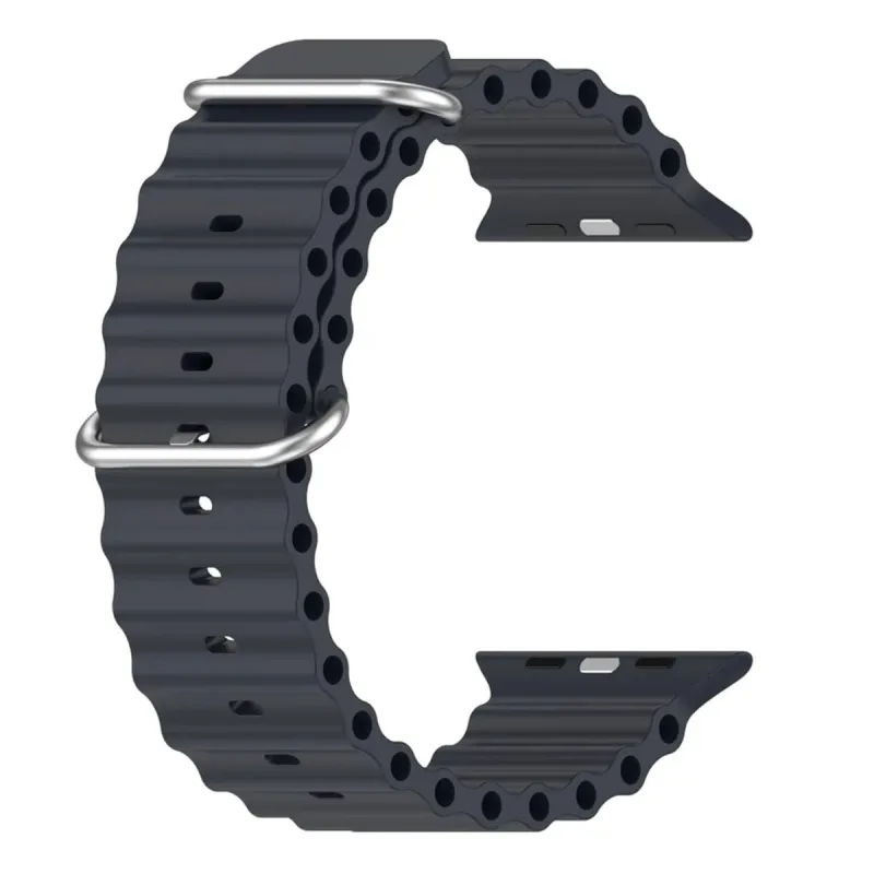 Pulseira Ondas Negra APP 44MM Clássica - MDM - Ar E Ventilação