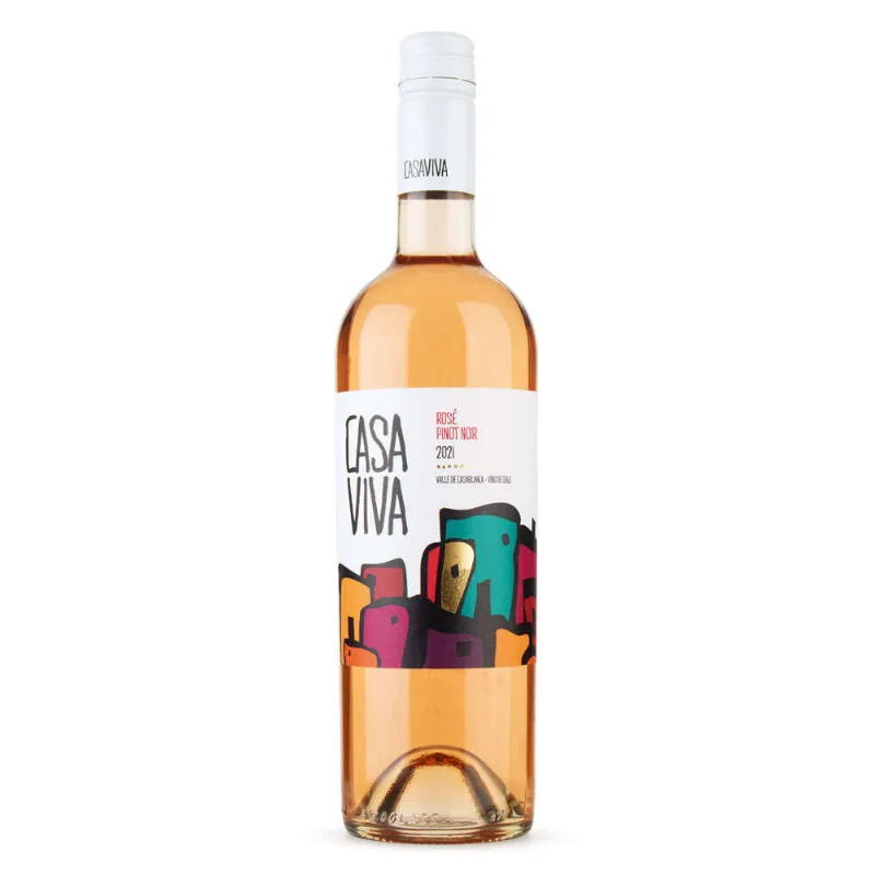 Vinho Rose Chileno Casa Viva Pinot Noir Garrafa 750ml Vinho Tinto Chileno Casa Viva Pinot Noir Rose Garrafa 750ml