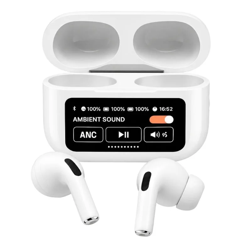 Fone In Ear Branco Premium Display Touch Audio Premium