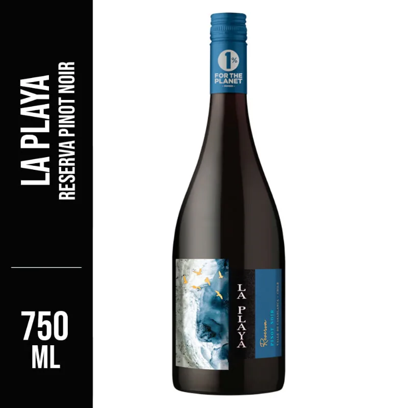 Vinho Chileno La Playa Reserva Pinot Noir Seco Tinto 750ml