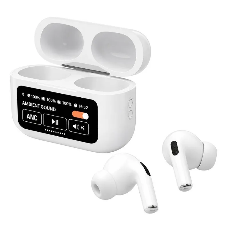 Fone Intra Auricular Bluetooth Mdm Premium Com Cancelamento Ativo De Ruído Bt 5.3 Branco