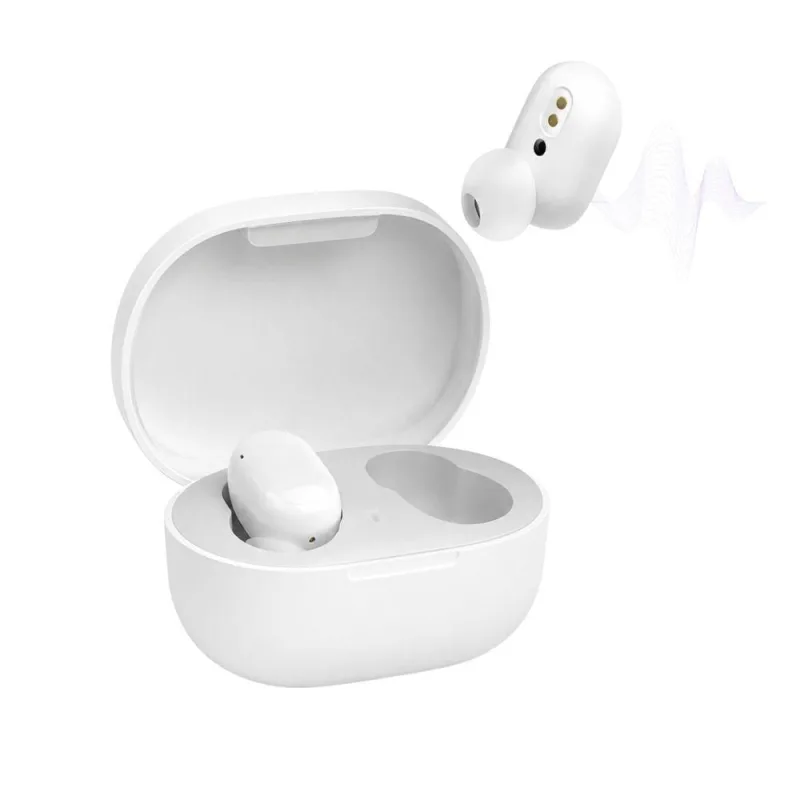 Fone de Ouvido Bluetooth TWS MDM Dots Som HD com Microfone 5.2 Branco - MDM - áudio