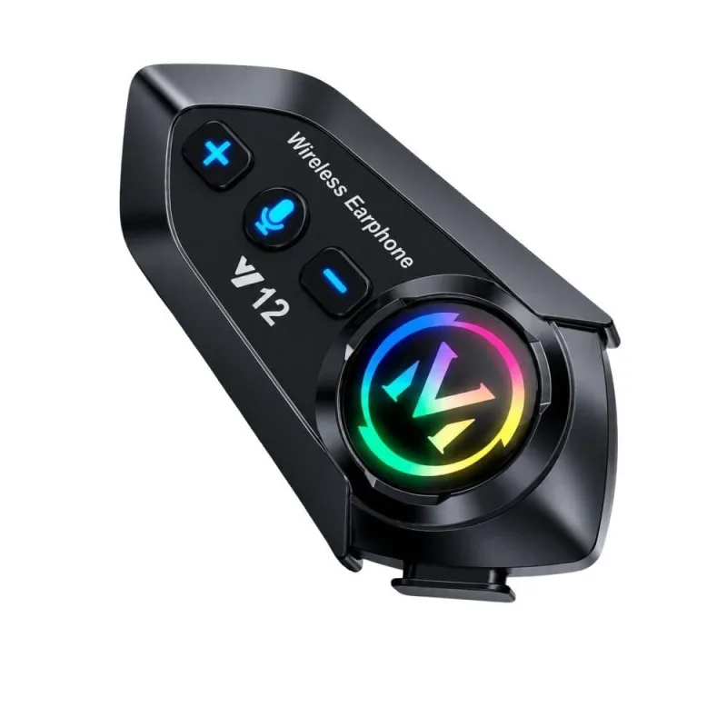 Fone de Ouvido Bluetooth para Motociclista MDM Esportivo com Redução de Ruído 5.3 Preto - MDM - áudio