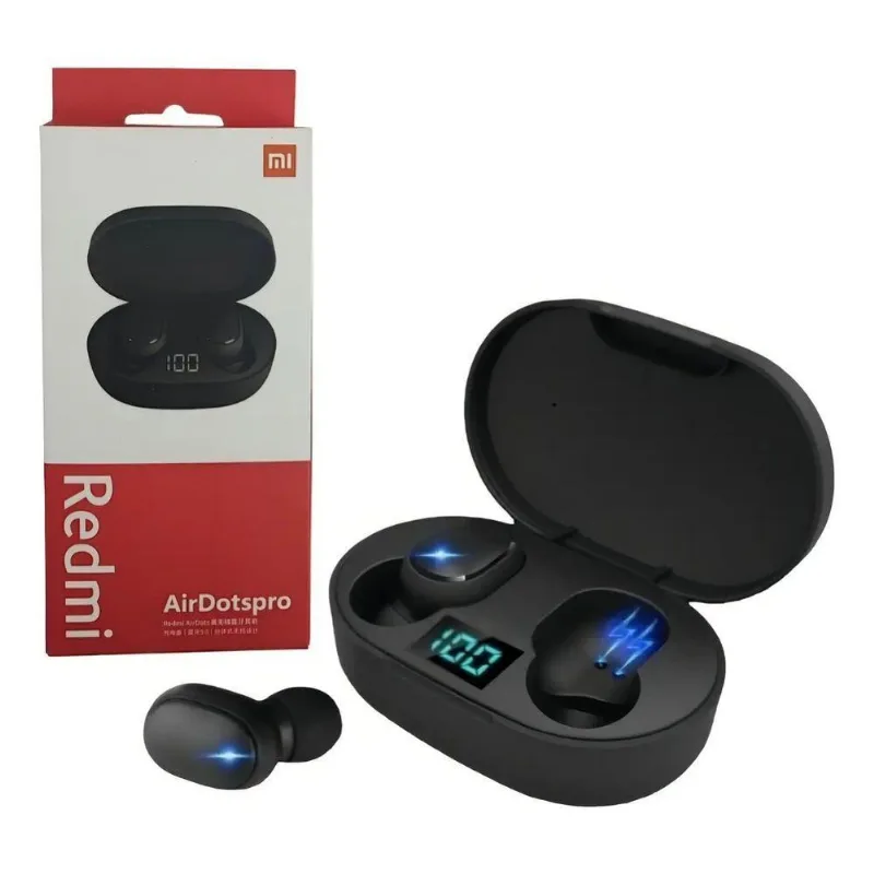 Fone Bluetooth In Ear Tws Mdm Dots Para Treino Intenso Com Case De Carregamento Preto