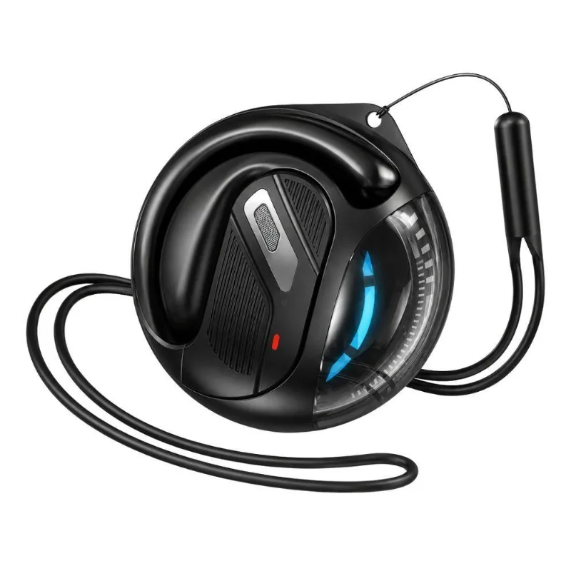 Fone De Ouvido Bluetooth Mdm Pingente Open Ear Esporte Corrida Com Microfone Preto