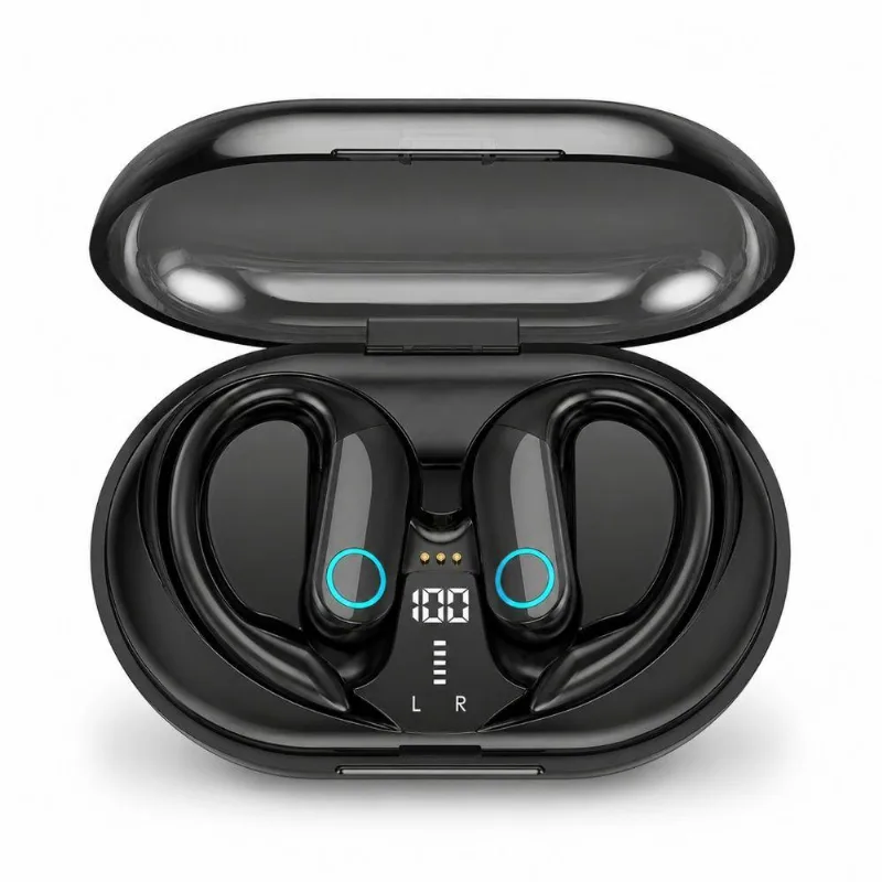 Fone De Ouvido Bluetooth Mdm Arc Esportivo Para Caminhada Até 4 Horas De Uso Preto