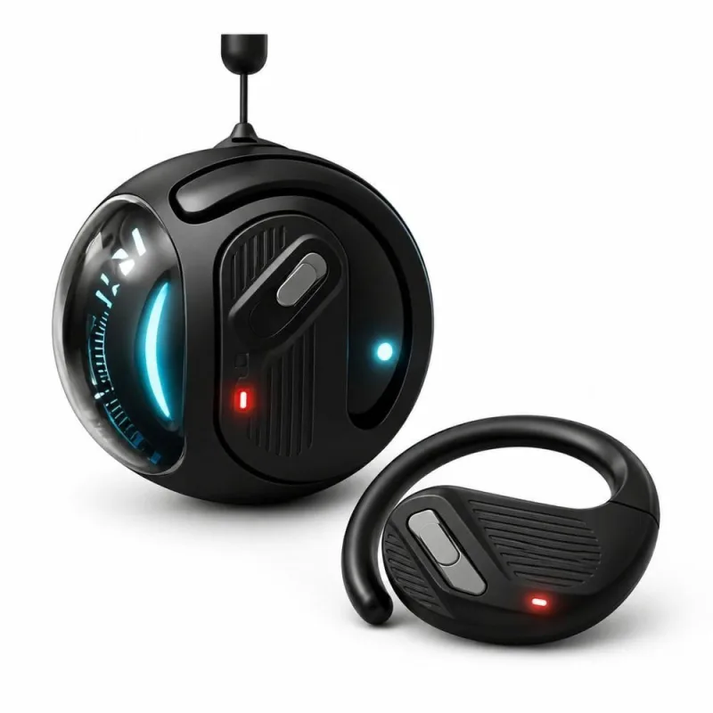 Fone de Ouvido Bluetooth MDM Pingente Mãos Livres Conexão 5.3 Estável Preto - MDM - áudio