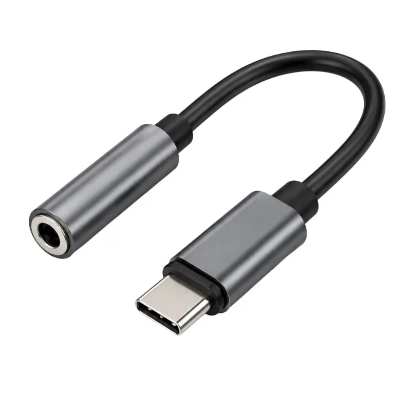 Cabo USB C para P2 Preto Áudio P2 Confira Compat. 10cm - MDM