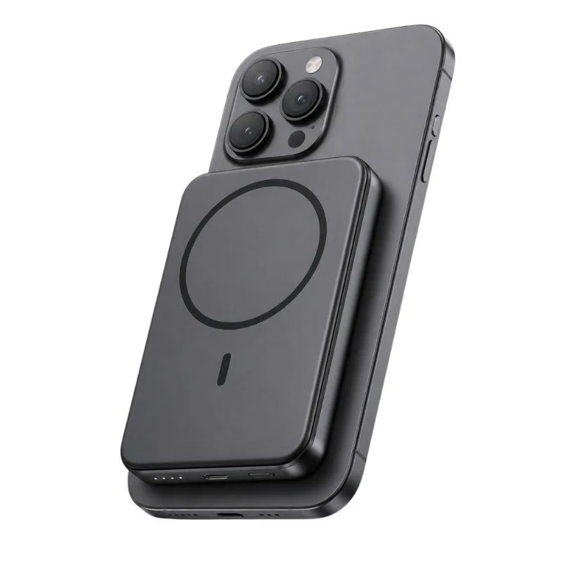 Bateria Magnética 5000 mAh Para Celular Magnético Preto - MDM - Casa E Construção