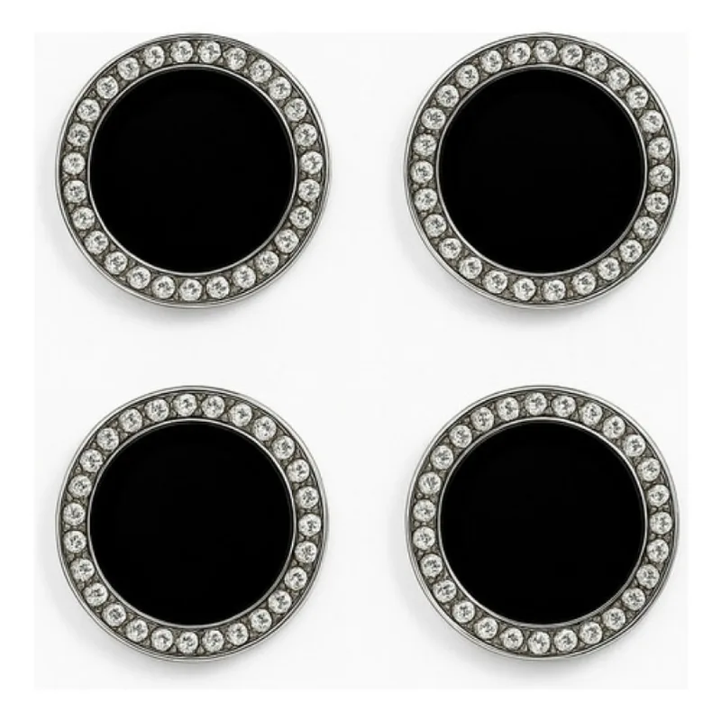 Película Lente P/ Poco X6 Pro Câmera Strass Preto Pedrinhas Preto